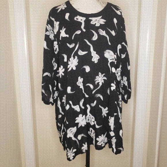 Blue Sky floral blouse - Picture 1 of 9